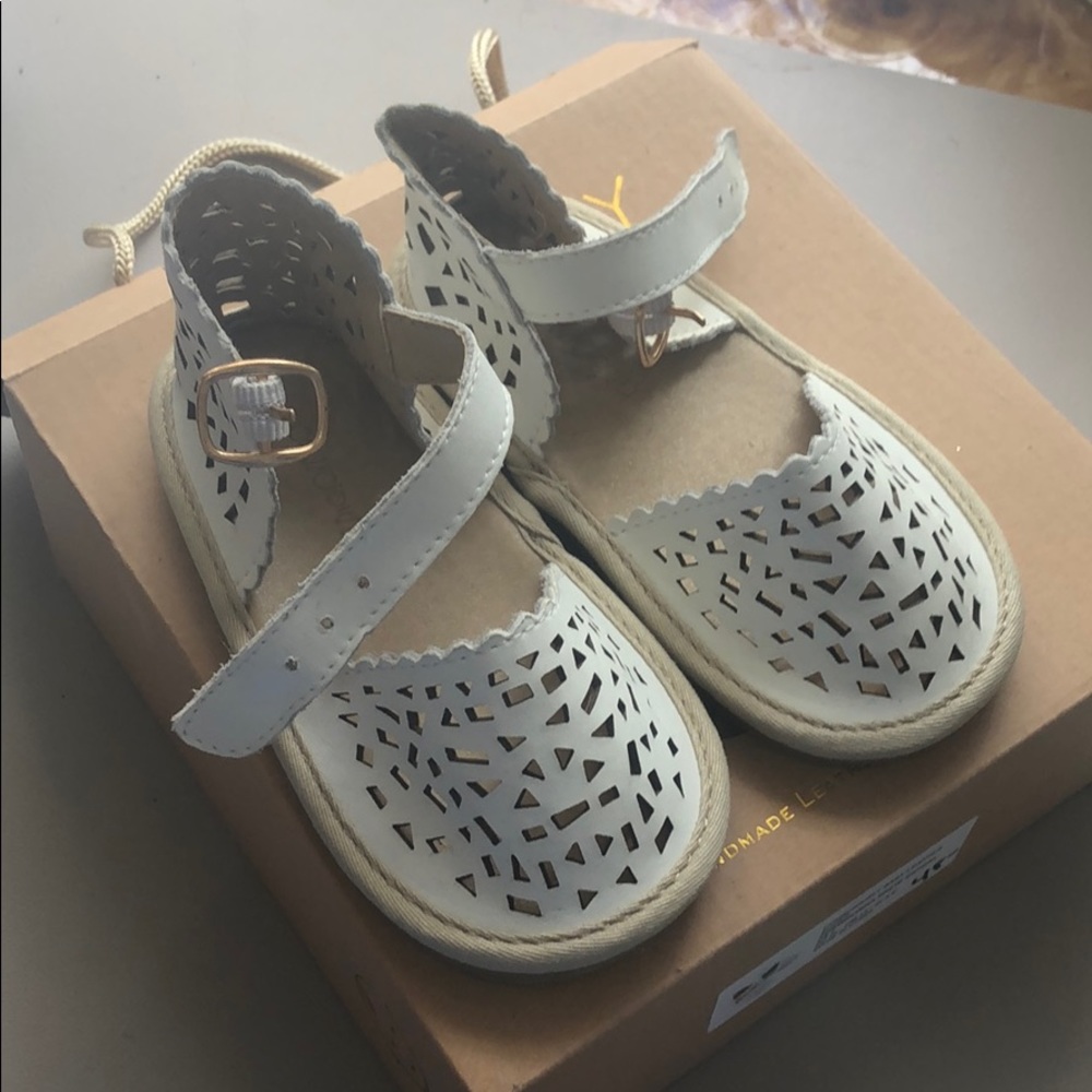 White leather Sandals